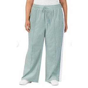 FILA Valery Mid-Rise Drawstring Velour Pants Women's 5X Ether/White/Orient Blue